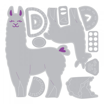 Thinlits Llama &amp; Baby Llama Die / Suajes de Llama y Llama Bebé Descontinuado Sizzix