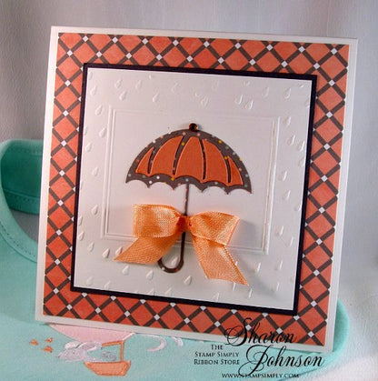 Embossing Raindrops and Umbrella / Folder de Grabado Sombrilla y Lluvia Descontinuado Darice