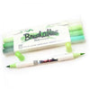 Brushables Dual-Tip Markers / Marcadores Doble Tono Punta Pincel Verdes