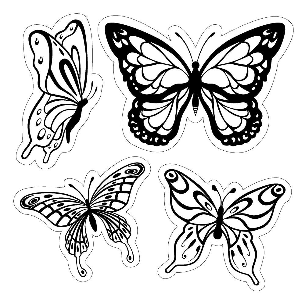 Sellos de Goma Cling Mariposa / Butterflies Descontinuado Inkadinkado