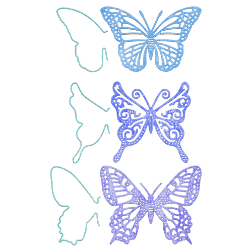 Suaje de Corte de Mariposa Exotica / Small Exotic Butterflies 2 Descontinuado Cheery Lynn Designs