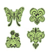 Sellos de Goma Cling Mariposa de Jardin / Butterfly Garden Stamps