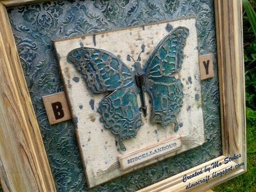 Layered Butterfly Die &amp; Embossing Folder / Suaje de Corte y Folder de Grabado de Mariposa Exotica Descontinuado Sizzix