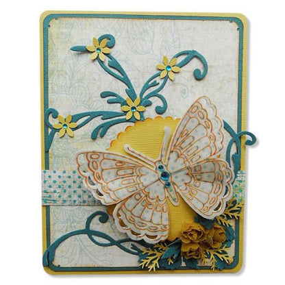 Butterfly Die &amp; Stamp / Set de Suaje y Sello de Mariposa Dados de Corte / Suajes / Troqueles Marianne design