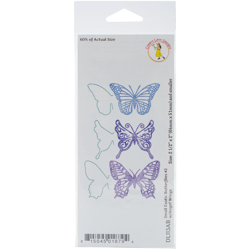 Suaje de Corte de Mariposa Exotica / Small Exotic Butterflies 2 Descontinuado Cheery Lynn Designs