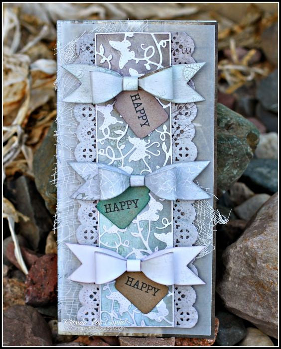 Suaje de corte de mariposa entre redes / Butterflies among the vines mesh border Dados de Corte / Suajes / Troqueles Darice