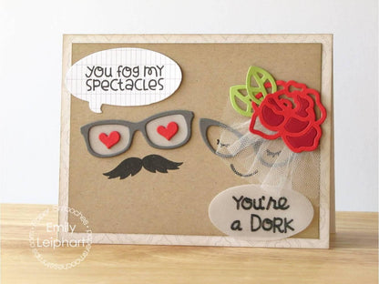 Glasses Wise Die / Suaje de Corte de Lentes Descontinuado Paper Smooches