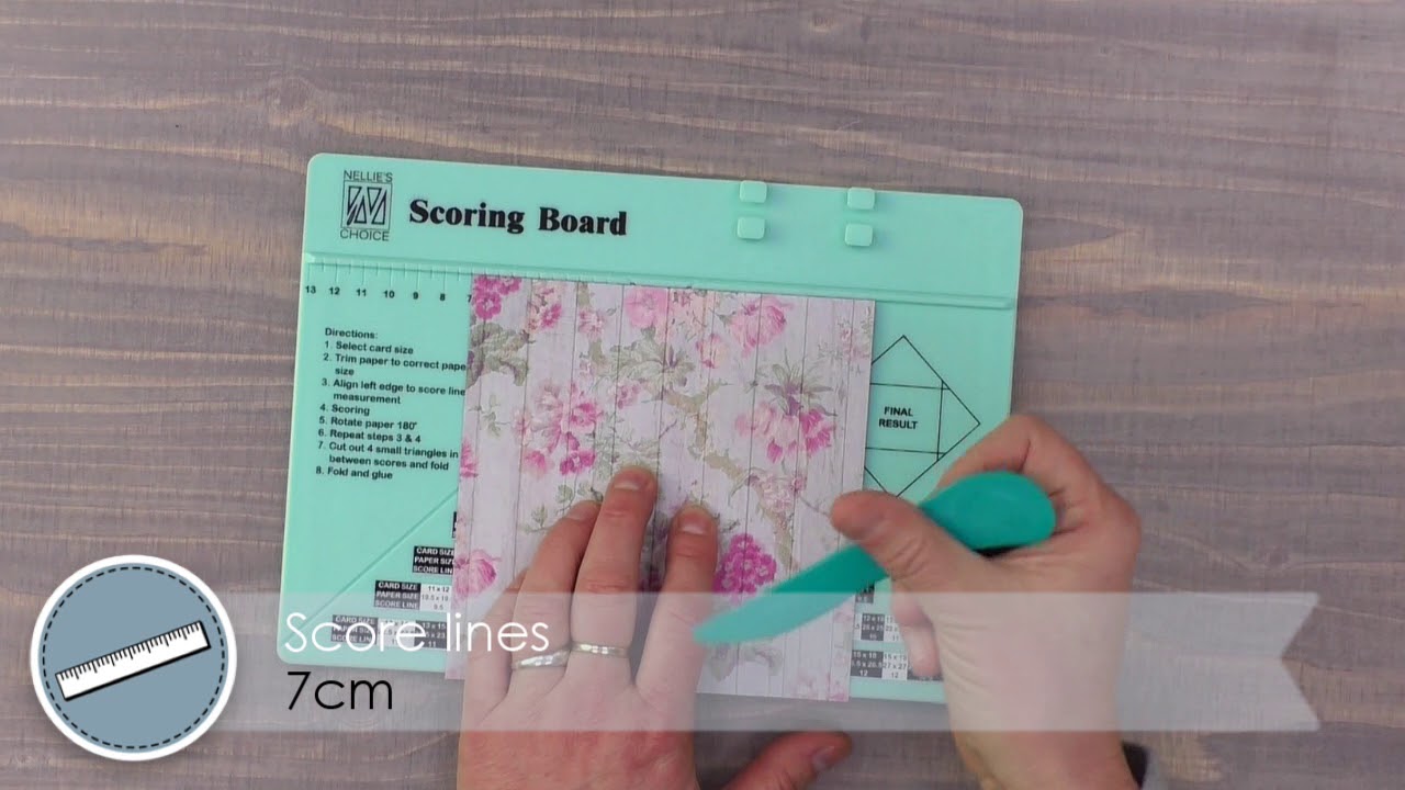 Scoring Board / Tabla para Dobleces con medidas en cm Descontinuado Joy Crafts