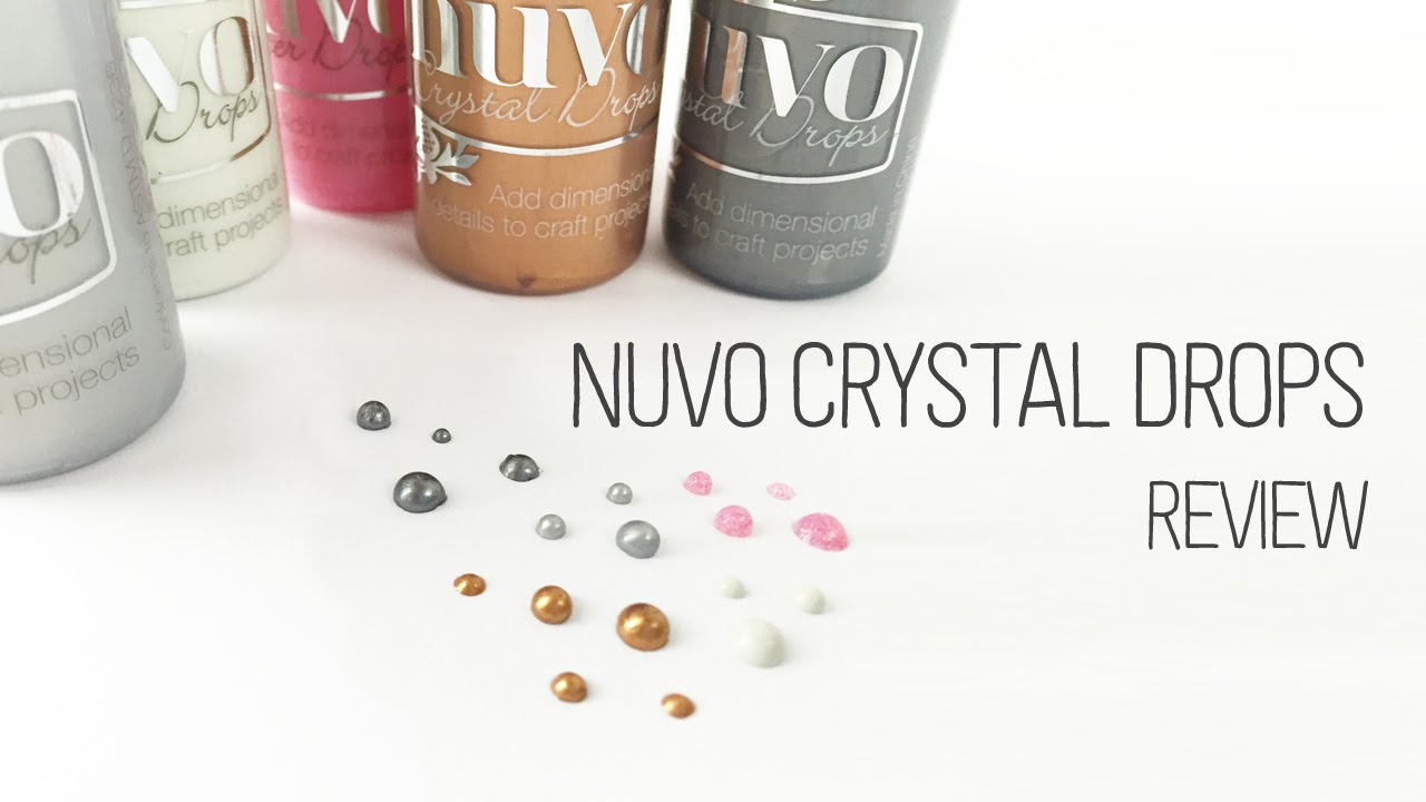 Crystal Drops Gloss Simply White  / Cristales Líquidos Blanco Adornos / Embellishments Nuvo