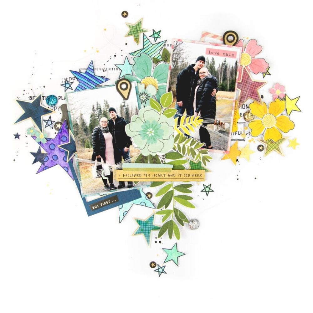 Mixed Media Backgrounds Paper / Block Papel Para Medios Mixtos 6 x 8" Papel Vicki Boutin