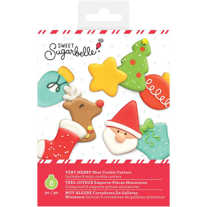 Mini Cookie Cutter Set Very Merry Christmas / Mini Cortadores de Galletas Navidad Descontinuado Sugarbelle