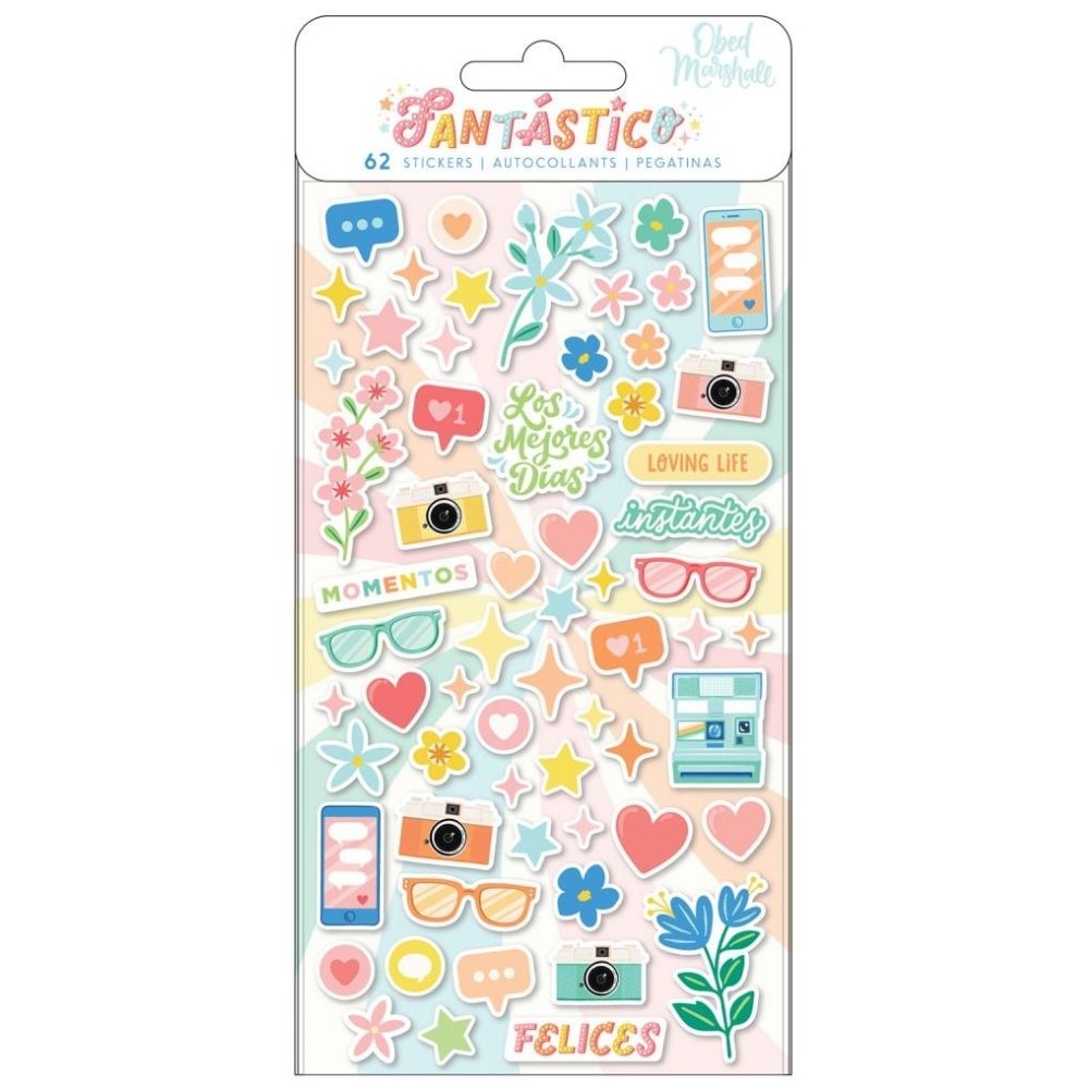 Fantastico Mini Puffy Stickers / Estampas en 3D Decorativas Stickers American Crafts