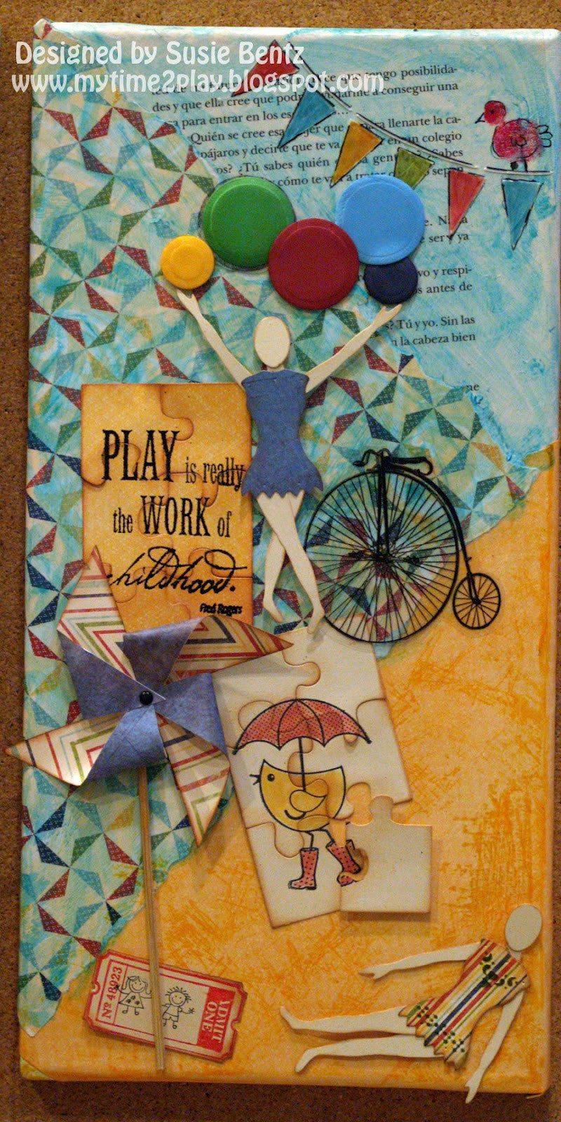 Suaje de Corte de Rompecabezas  / Mix´d Media Playtime Dados de Corte / Suajes / Troqueles Spellbinders