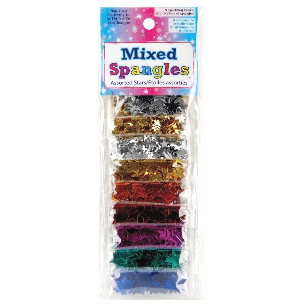 Multi-color Mixed Spangles Star / Lentejuelas de Estrellas Adornos / Embellishments Sulyn