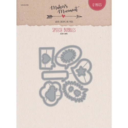 Speech Bubbles Dies / Suaje de Globos de Texto Descontinuado Cheery Lynn Designs