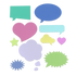 Speech Bubbles Dies / Suaje de Globos de Texto Descontinuado Cheery Lynn Designs