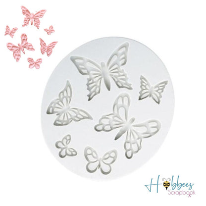 Molde de Silicón de Mariposas Herramientas para Modelado Hobbees