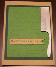 Embossing Folder Mr. Maverick / Folder de Grabado Bigotes y Peine Descontinuado Cuttlebug