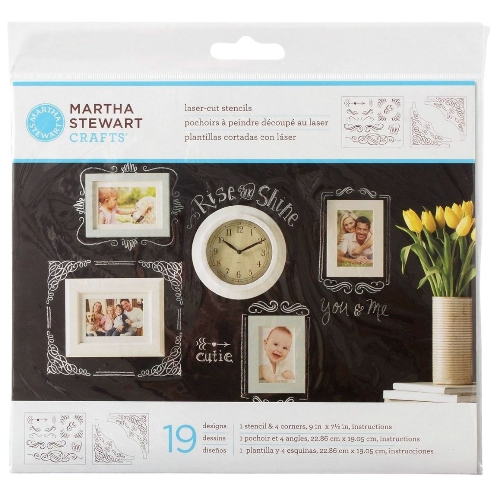 Stencils Set / 3 Esténciles Decorativos Esténciles / Plantillas Martha Stewart