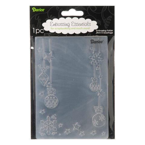 Embossing Ornament  / Folder de Grabado Esferas Navidad Descontinuado Darice