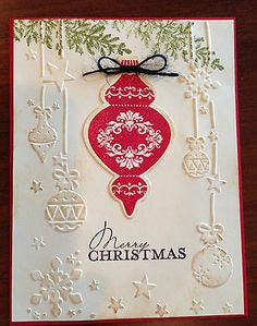 Embossing Ornament  / Folder de Grabado Esferas Navidad Descontinuado Darice