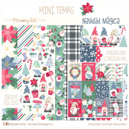 Kit de Papel Cartulina Navidad Mágica Papel Memory Kits