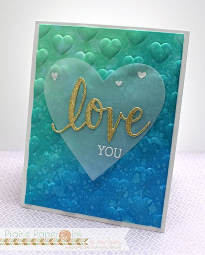 Next Level Dotted Embossing Folders / Folders de Grabado Profundo de Lunares y Corazones Descontinuado We R Memory Keepers