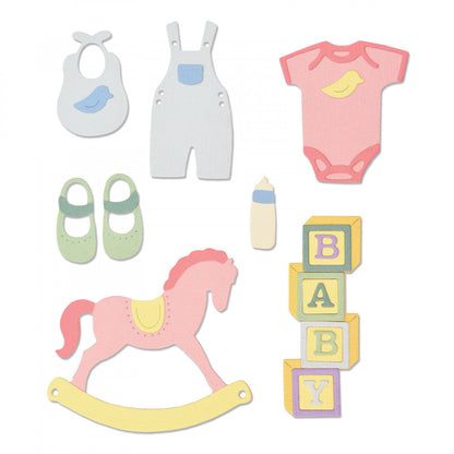 Thinlits New Baby Die / Suaje de Nuevo Bebé Descontinuado Sizzix