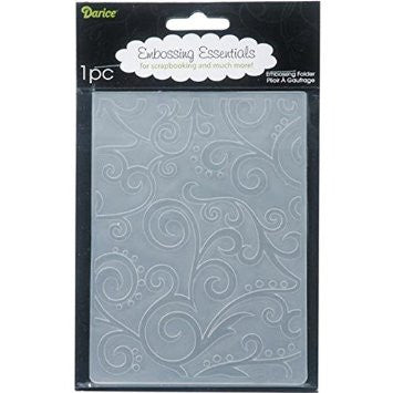 Embossing Scroll Background / Folder de Grabado Ondas y Puntos Descontinuado Darice