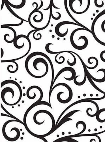 Embossing Scroll Background / Folder de Grabado Ondas y Puntos Descontinuado Darice