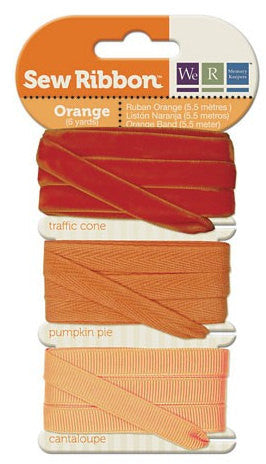 Paquete con 3 tipos de Listón de Colores / Sew Ribbon Descontinuado We R Memory Keepers