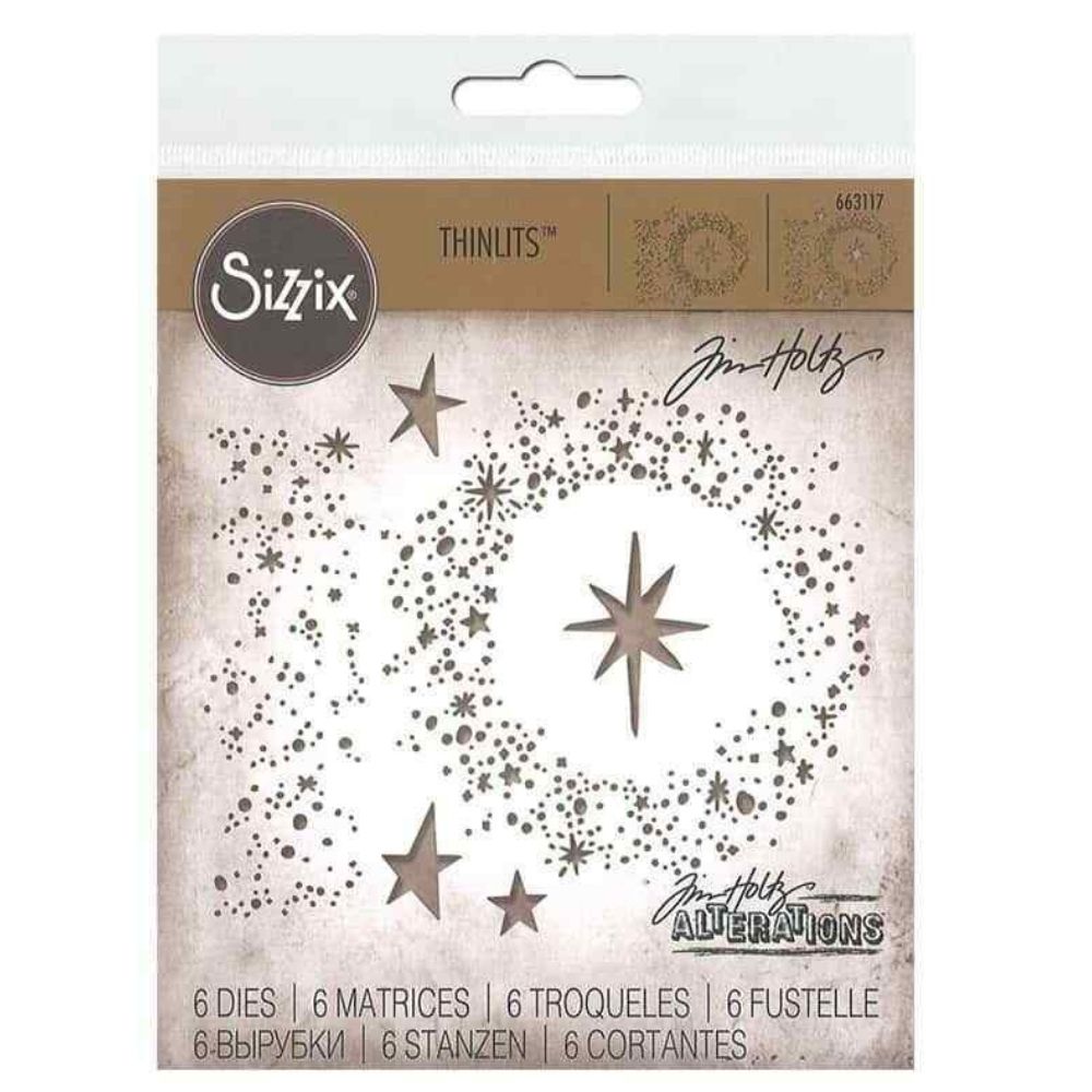 Thinlits Snowy Stars Die / Suaje Estrellas Navideñas Dados de Corte / Suajes / Troqueles Sizzix