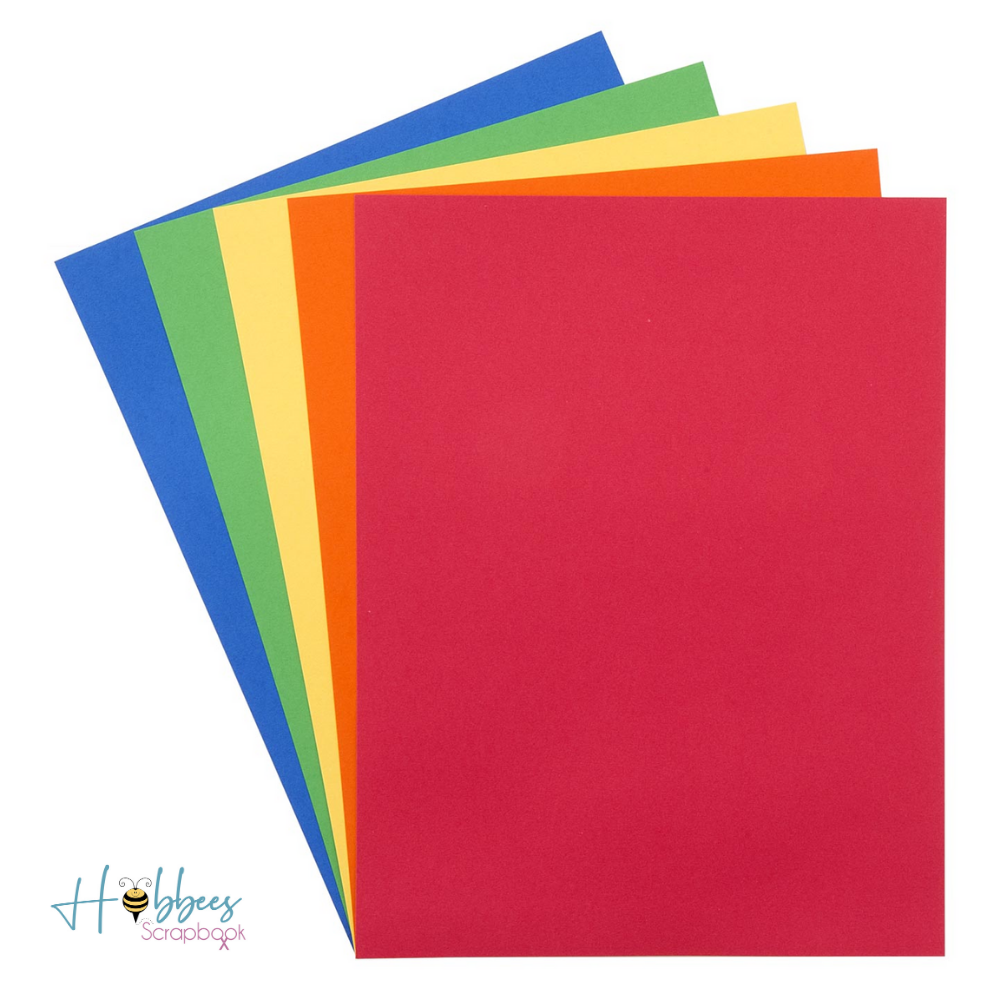 Over The Rainbow Cardstock  / 50 Hojas de Cartulina de Colores T. Carta