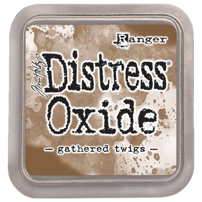 Tim Holtz Distress Oxide Gathered Twigs / Cojin de Tinta Efecto Oxidado Café Tintas Ranger