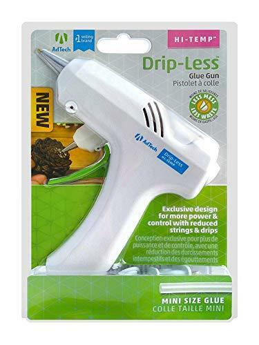 Drip-Less Mini Glue Gun / Pistola de Silicón Goteo Bajo Punta Fina Descontinuado Ad Tech