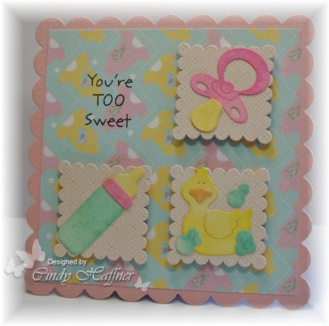 Suaje de Corte de Chupon / Pacifier Mini Dados de Corte / Suajes / Troqueles Cottage Cutz