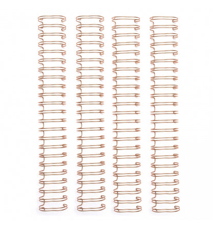 Cinch Wires Rose Gold 1&quot; / 4 Arillos Oro Rosado Arillos para Engargolar We R Memory Keepers