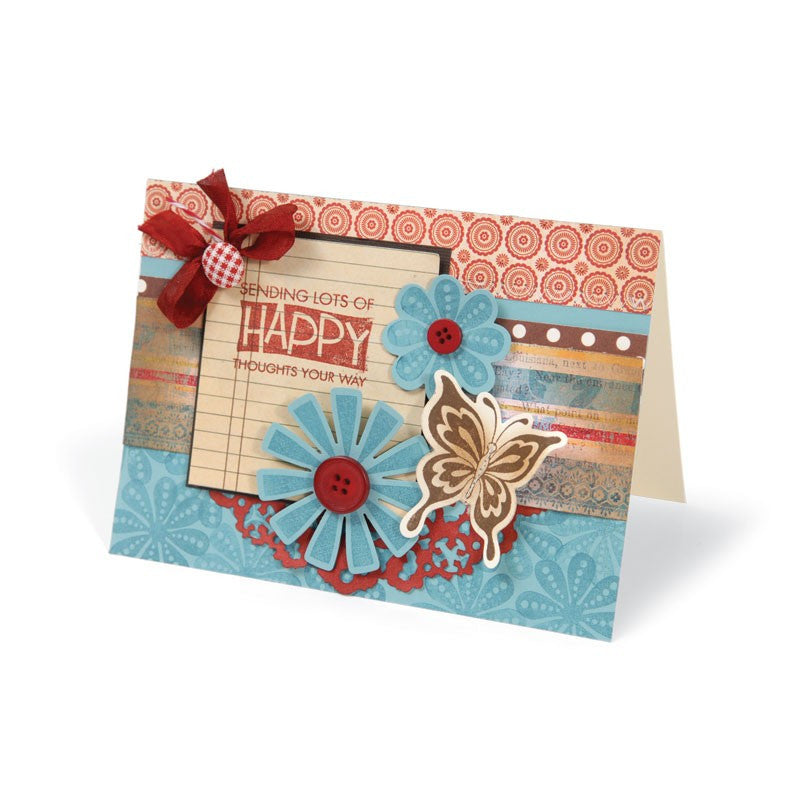 Bold Pop Designs Dies &amp; Stamps / Set de Suajes y Sellos Naturaleza Descontinuado Sizzix