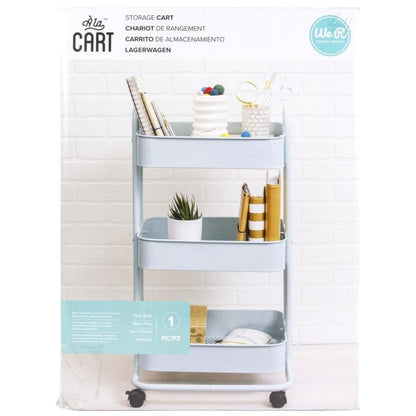 A La Cart Storage Cart Pale Blue / Carrito Organizador Azul Pálido Descontinuado We R Memory Keepers