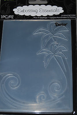 Embossing Palm Tree and Waves  / Folder de Grabado Olas y Palmera Folders de Grabado Darice