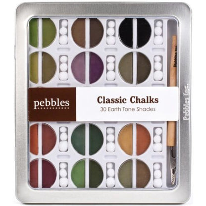 Chalk Set Earth Tones / Set de Gises Colores Tierra Pasteles Pebbles