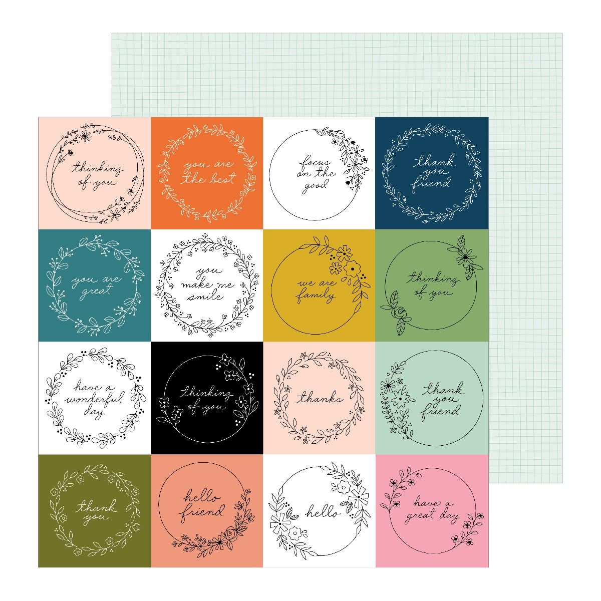 This is family Paper Pad / Block de Papel Decorado Papel American Crafts