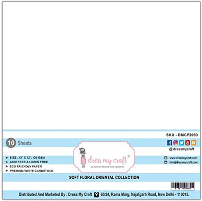 Flower Making Specialty Paper White 120 grs. / Cartulina Oriental Para Flores Acetato y Especializados Dress My Craft