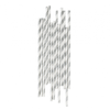 Paper Straws Silver / Popotes de Papel Decorativo Plateados