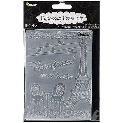 Embossing French Bistro / Folder de Grabado Torre Eiffel Descontinuado Darice