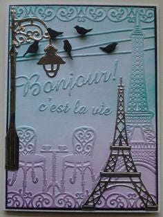 Embossing French Bistro / Folder de Grabado Torre Eiffel Descontinuado Darice