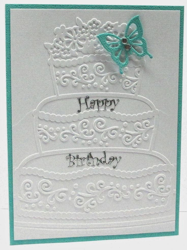 Embossing Fancy Cake / Folder de Grabado de Pastel Decorado Folders de Grabado Darice