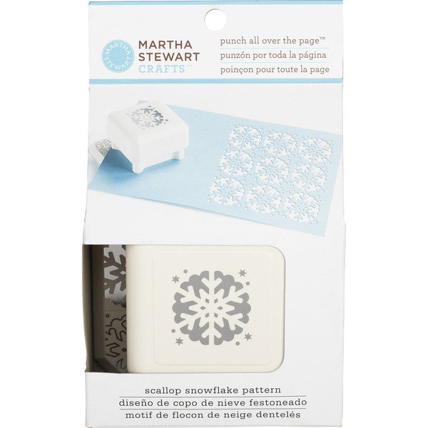 All Over the Page Scallop Snowflake Pattern / Perforadora Diseño de Copo de Nieve Descontinuado Martha Stewart