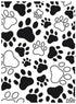 Embossing Paw Print Background / Folder de Grabado Patitas de Perro Descontinuado Darice