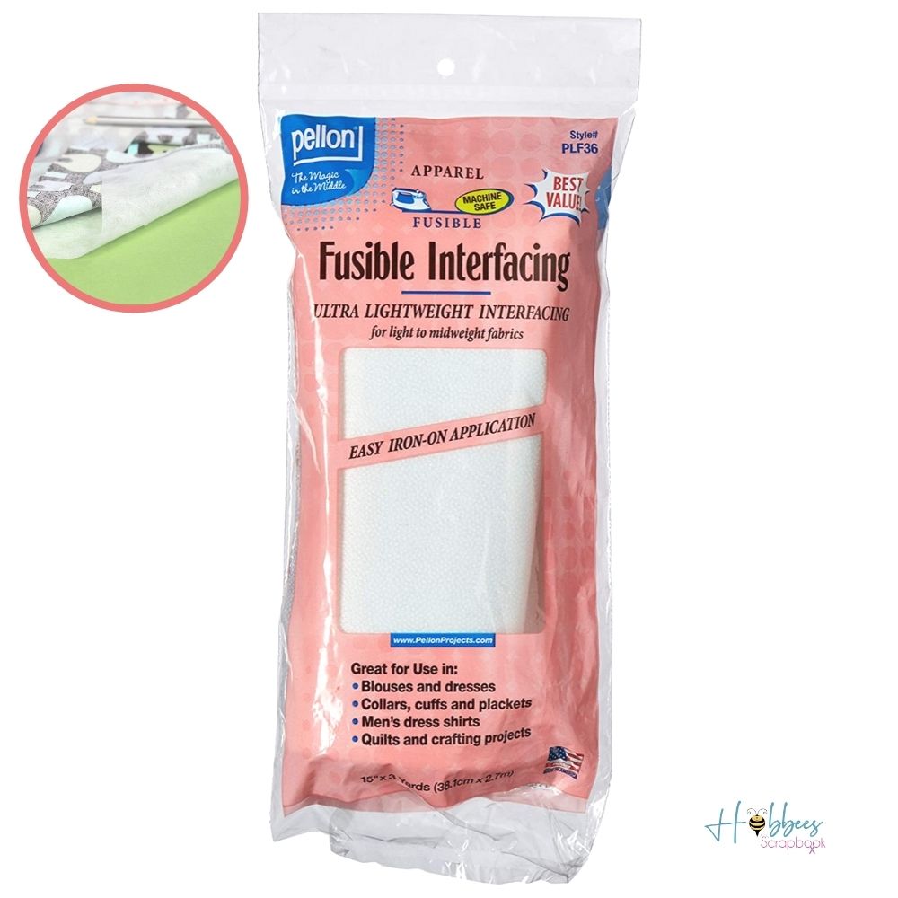 Fusible Ultra Lightweight Interfacing / Pellón Blanco Adhesivo Adhesivos / Pegamentos Pellon